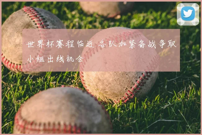 世界杯赛程临近 各队加紧备战争取小组出线机会