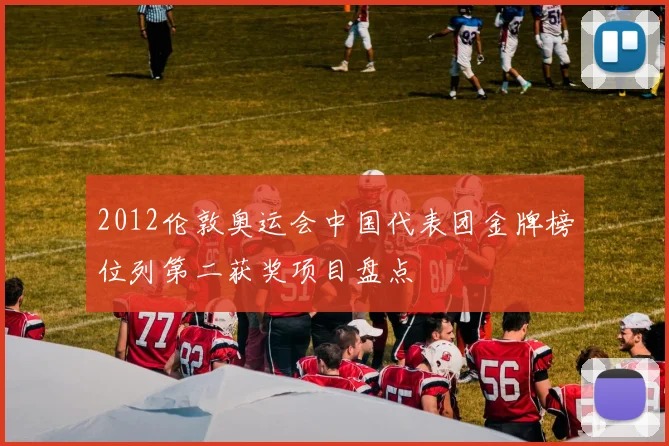 2012伦敦奥运会中国代表团金牌榜位列第二获奖项目盘点