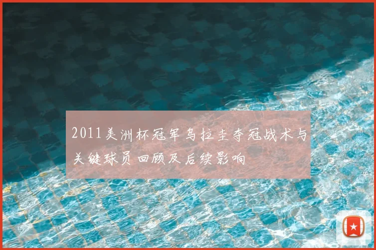 2011美洲杯冠军乌拉圭夺冠战术与关键球员回顾及后续影响